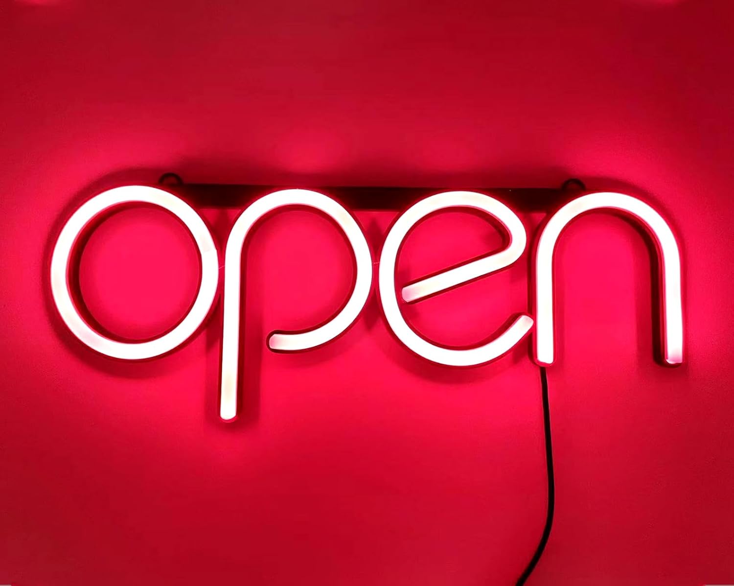 VZORA OP-60 Neon Open Sign, Multi-color RGB Neon Sign, LED Sign 16x6 i